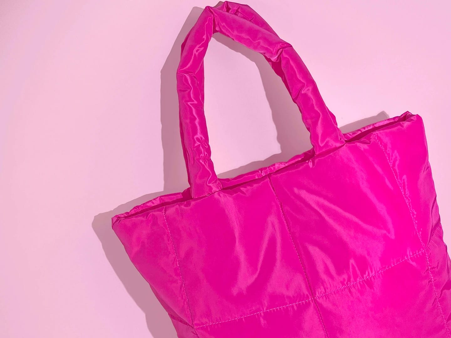 A pink tote bag, featuring Ulta